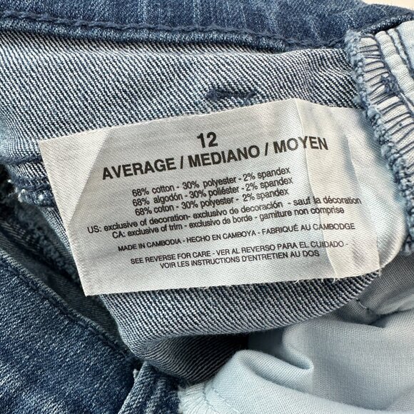 Gloria Vanderbilt Amanda Straight Leg Women's size 12 Dark Wash Blue Denim jeans - Picture 4 of 5